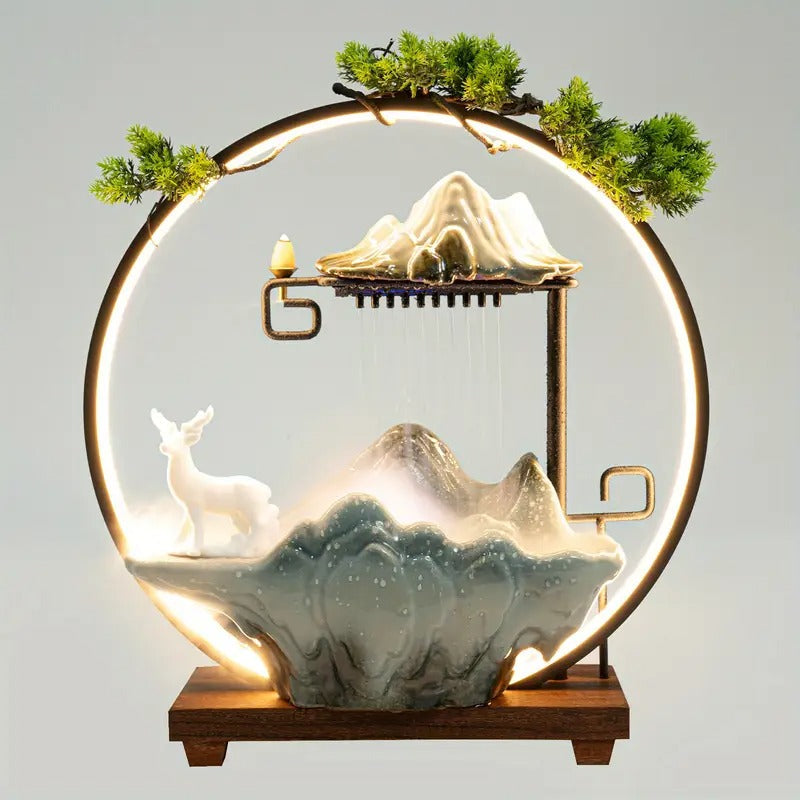 LED Tabletop Waterfall Fountain