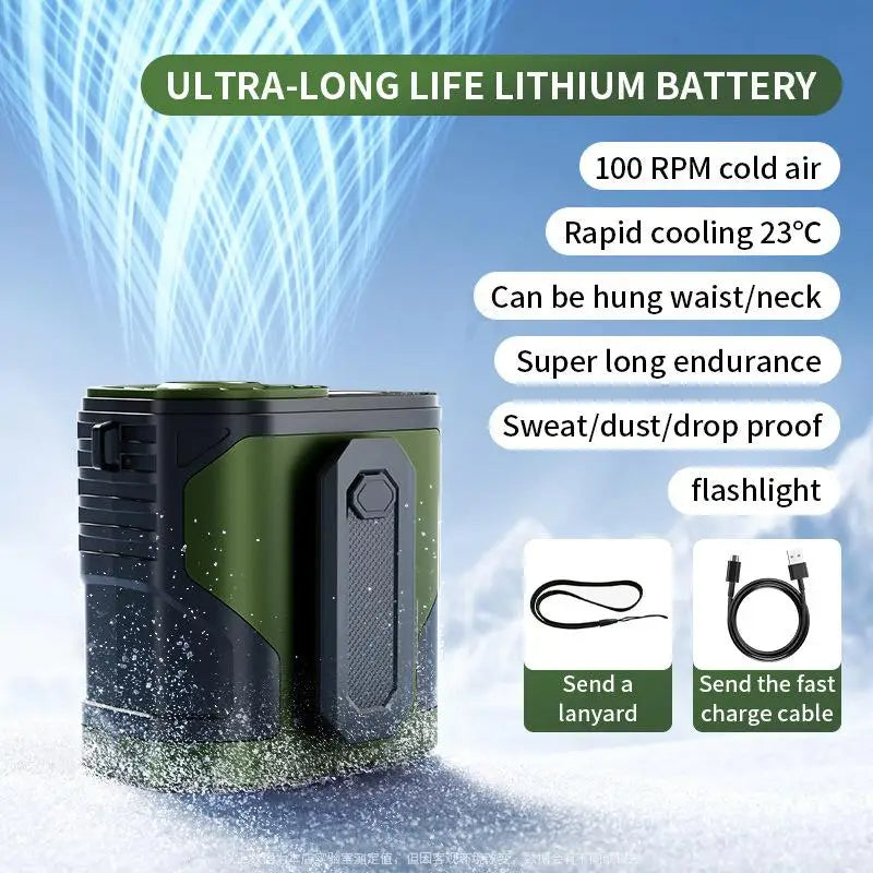 Waist-Hanging Portable Fan